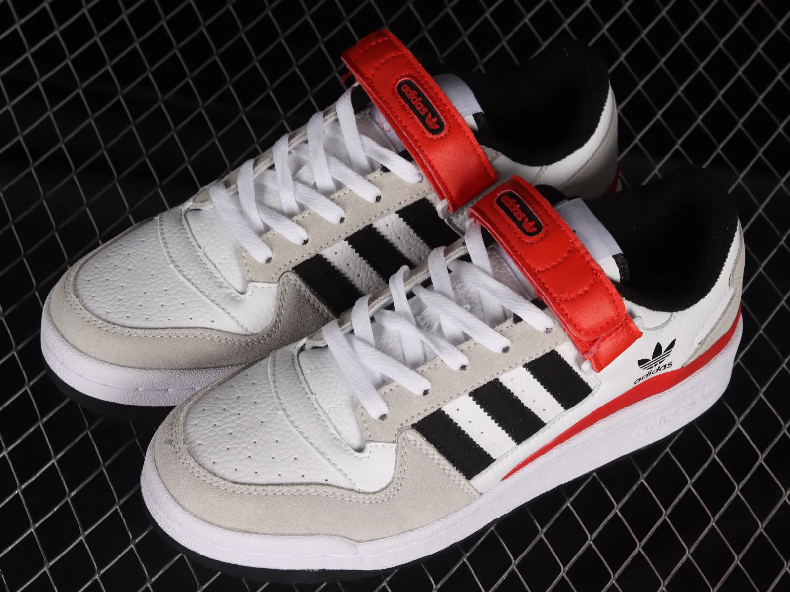 Adidas Forum Low White Grey Black Red GY3249