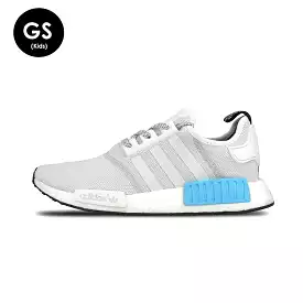 Adidas NMD_R1 Kids White-Bright Cyan