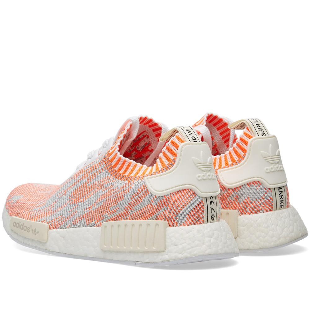 Adidas NMD_R1 Primeknit Camo Pack  Solar Red