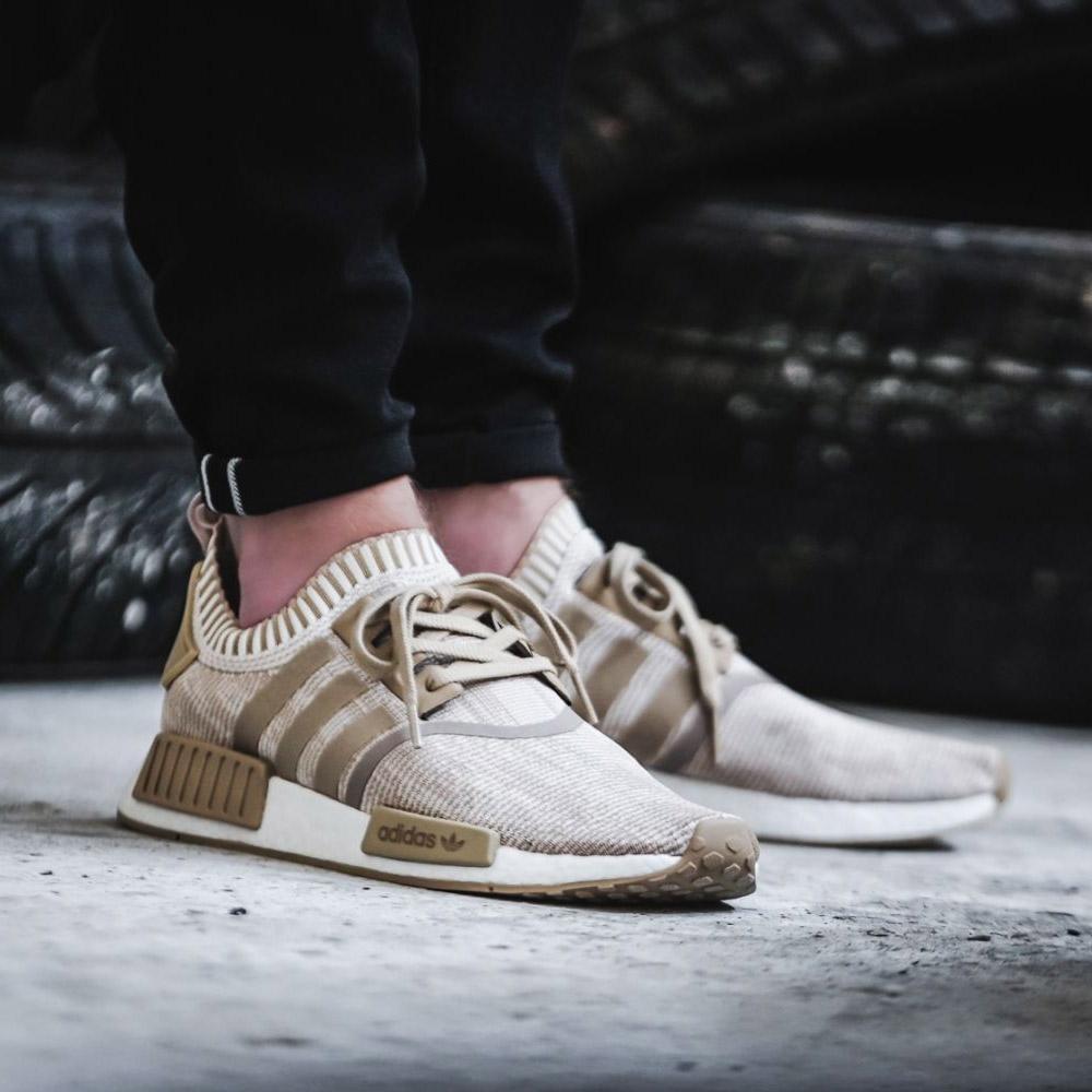 adidas NMD_R1 Primeknit Glitch Camo Linen Khaki-Off White