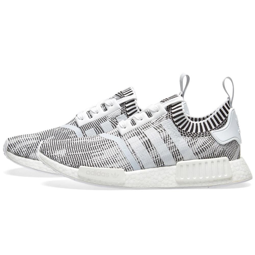 adidas NMD_R1 Primeknit Glitch Camo White-Black