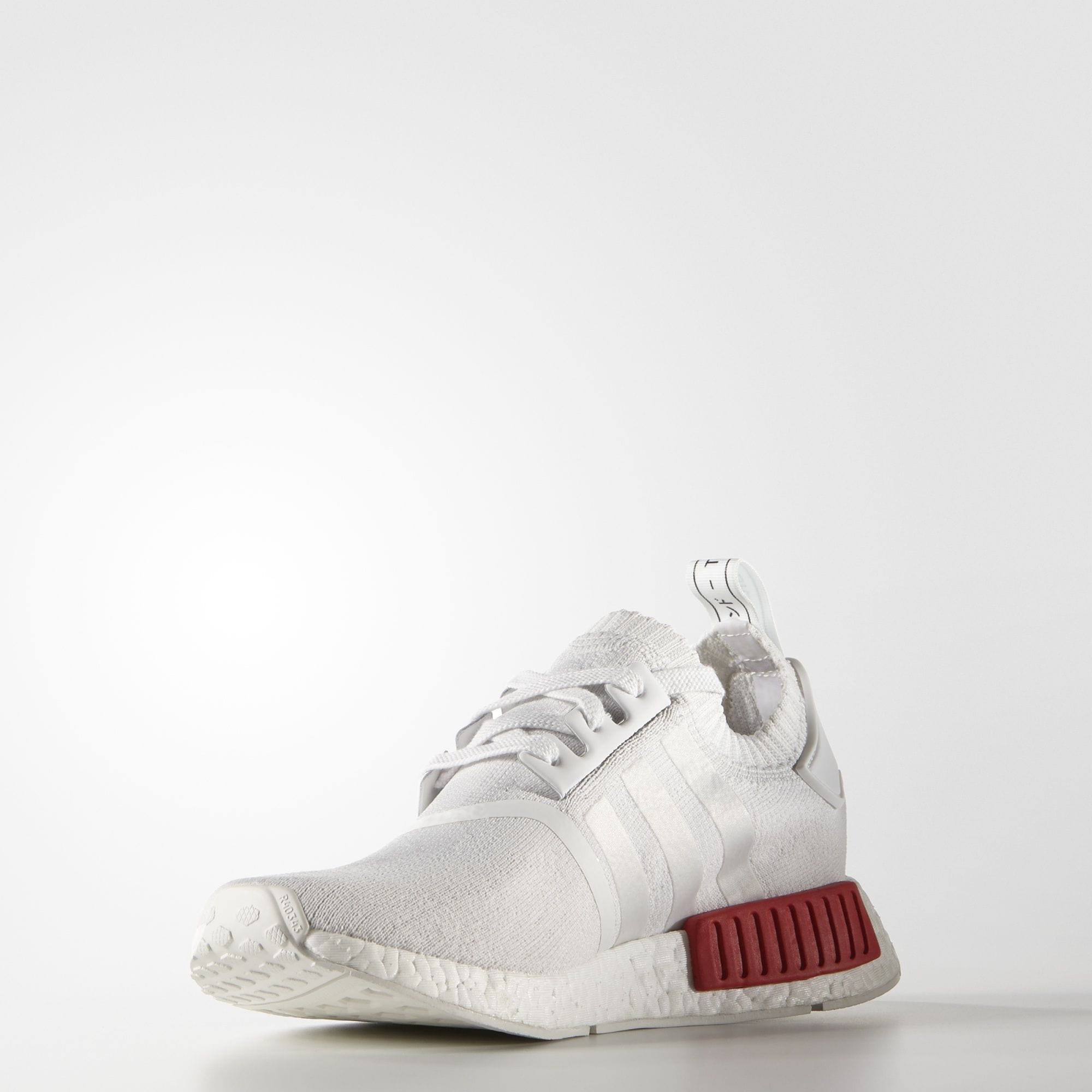 Adidas NMD_R1 Primeknit Vintage White-Lush Red