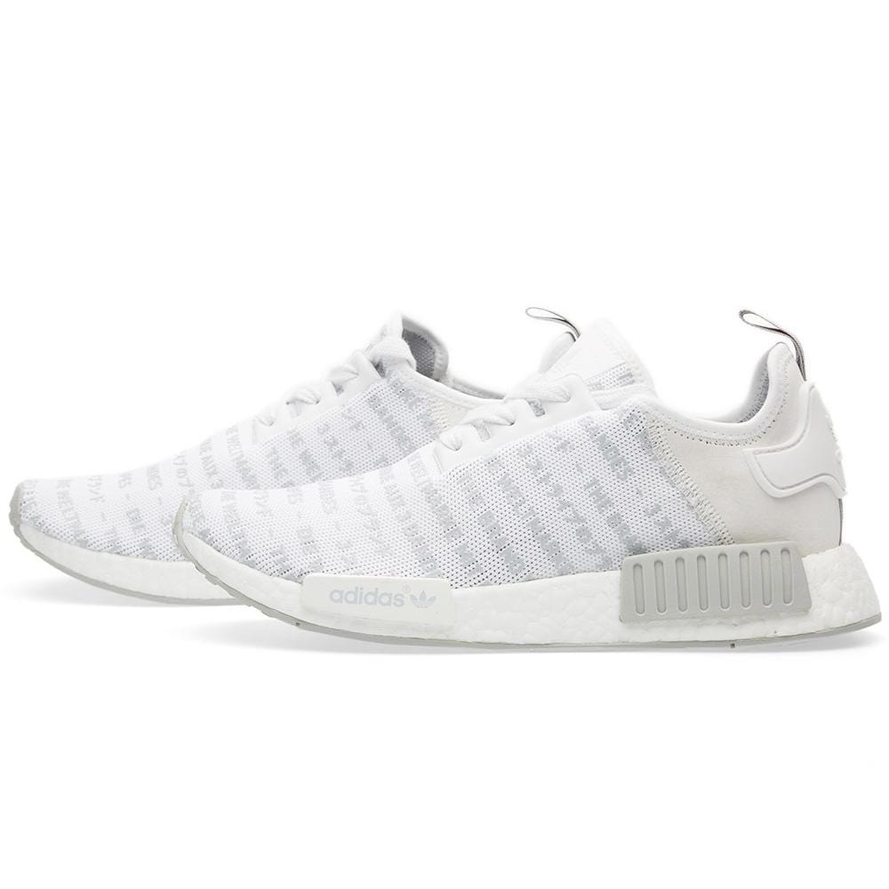 Adidas NMD_R1 White Blackout-Whiteout