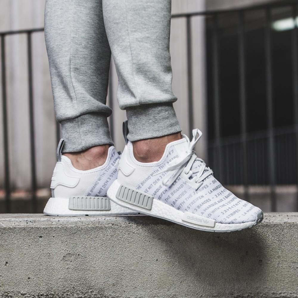 Adidas NMD_R1 White Blackout-Whiteout