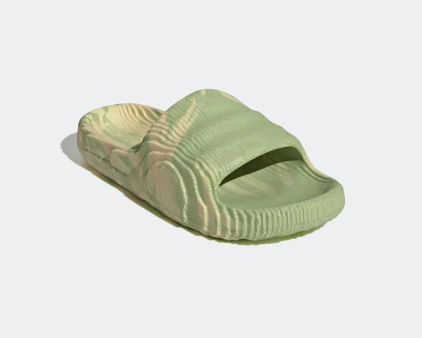 Adidas Originals Adilette 22 Slides Magic Lime St Desert Sand GY1597