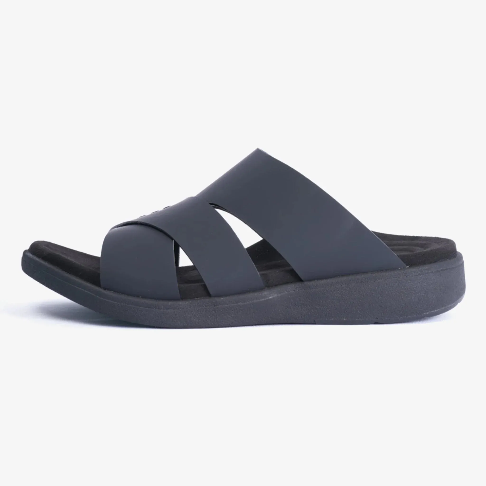 Aetrex cushioned footbed Arabic Sandal Navy