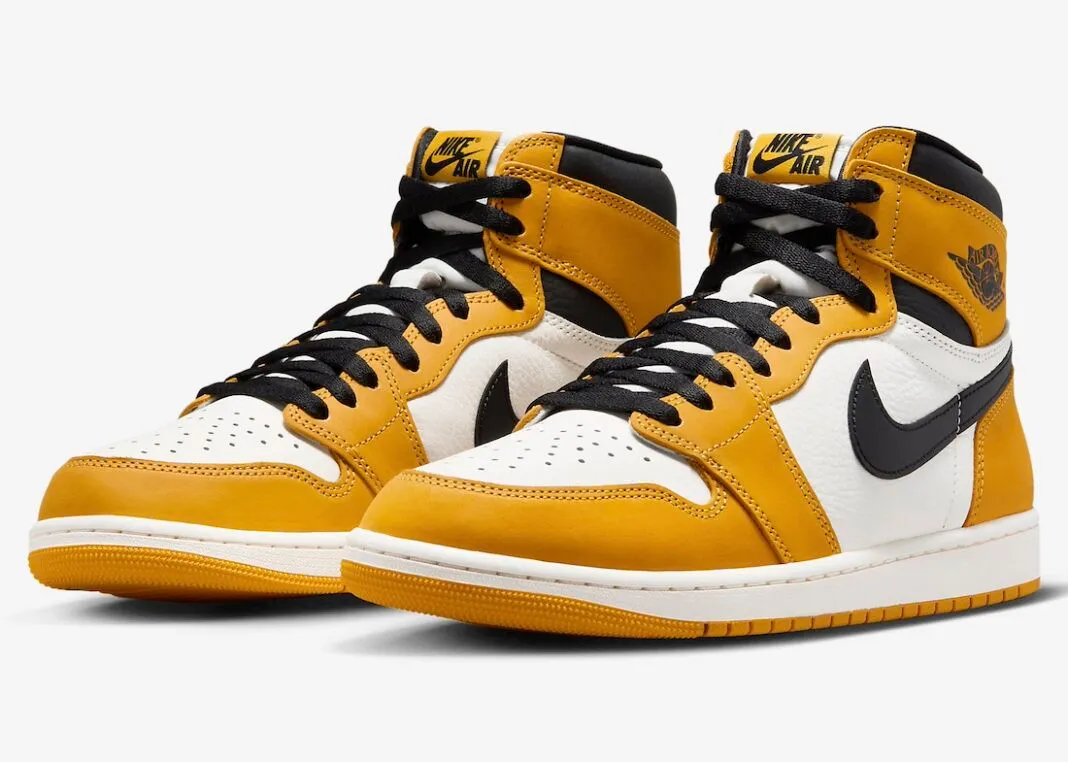 Air Jordan 1 High OG Yellow Ochre Black White Sail DZ5485-701