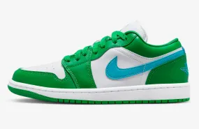 Air Jordan 1 Low Lucky Green Aquatone White DC0774-304