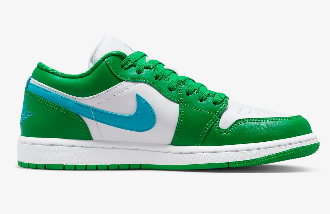 Air Jordan 1 Low Lucky Green Aquatone White DC0774-304