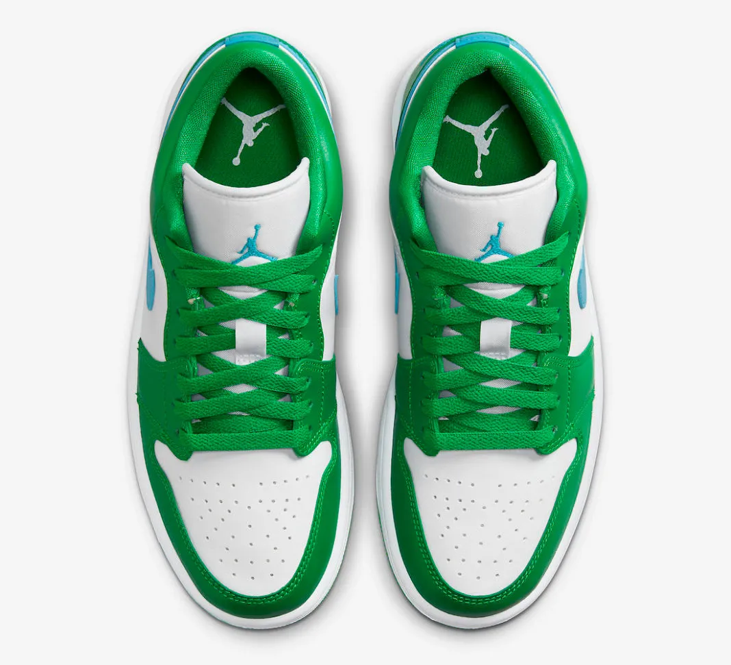 Air Jordan 1 Low Lucky Green Aquatone White DC0774-304