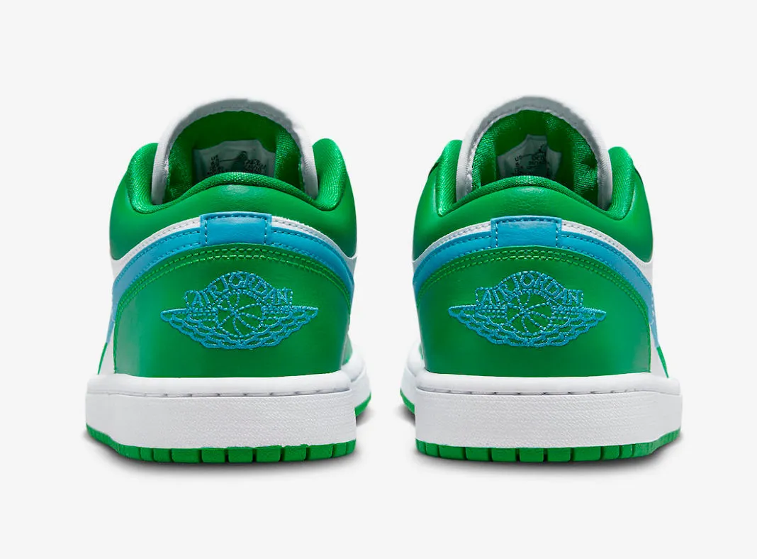 Air Jordan 1 Low Lucky Green Aquatone White DC0774-304