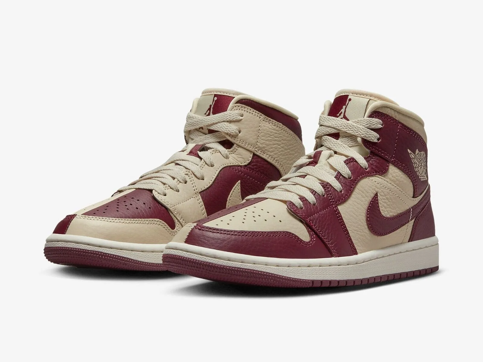 Air Jordan 1 Mid SE Split Beach Cherrywood Red DR0501-200