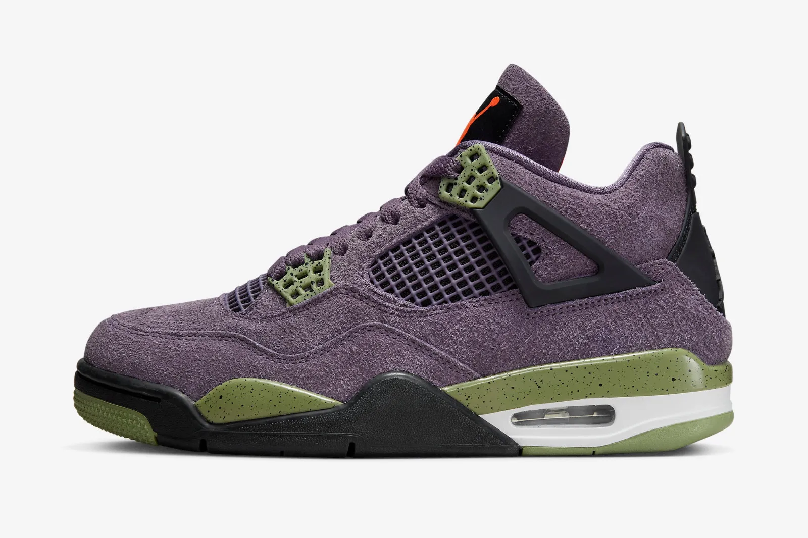 Air Jordan 4 Retro Canyon Purple Anthracite Alligator Safety Orange AQ9129-500