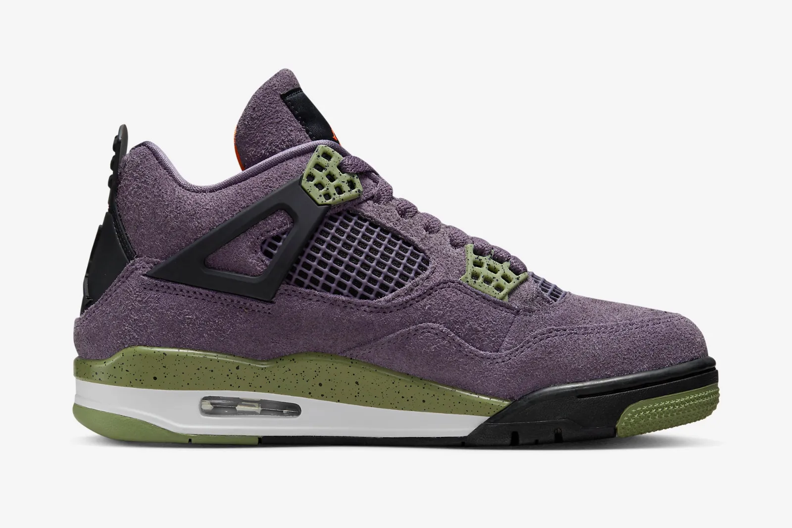 Air Jordan 4 Retro Canyon Purple Anthracite Alligator Safety Orange AQ9129-500