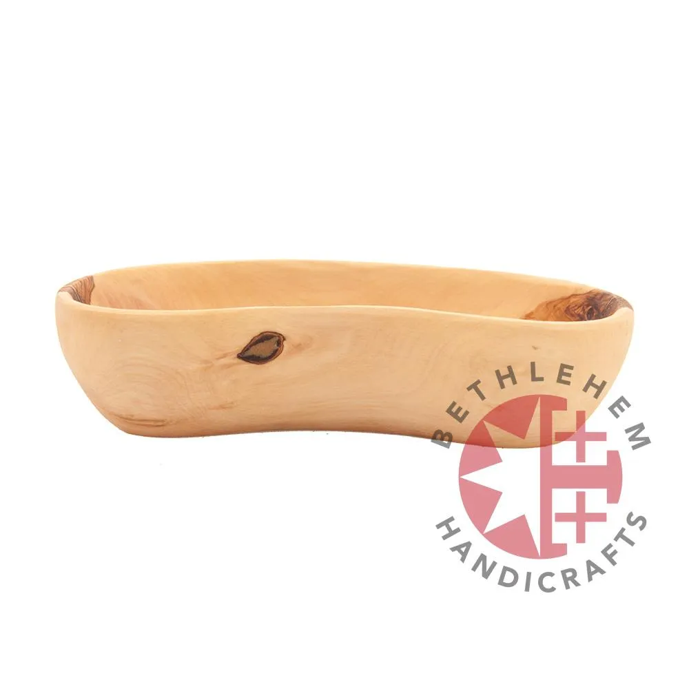 Banana Shaped Olive Wood Bowl