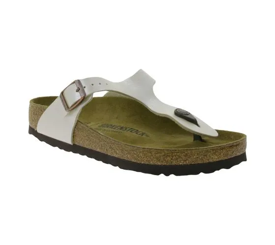 BIRKENSTOCK Gizeh séparateur d orteils pour femmes fabriqué en Allemagne largeur normale 00943871 blanc perle