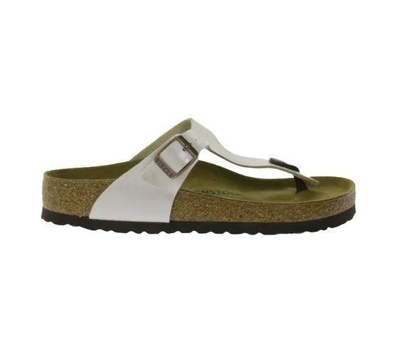 BIRKENSTOCK Gizeh séparateur d orteils pour femmes fabriqué en Allemagne largeur normale 00943871 blanc perle