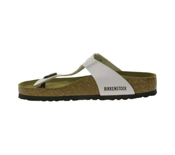 BIRKENSTOCK Gizeh séparateur d orteils pour femmes fabriqué en Allemagne largeur normale 00943871 blanc perle