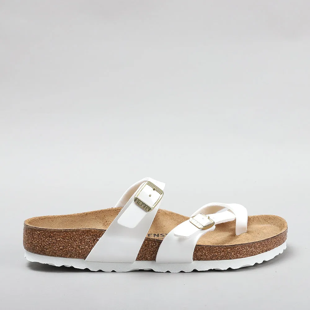 BIRKENSTOCK MAYARI 1005280 BF PATENT WHITE