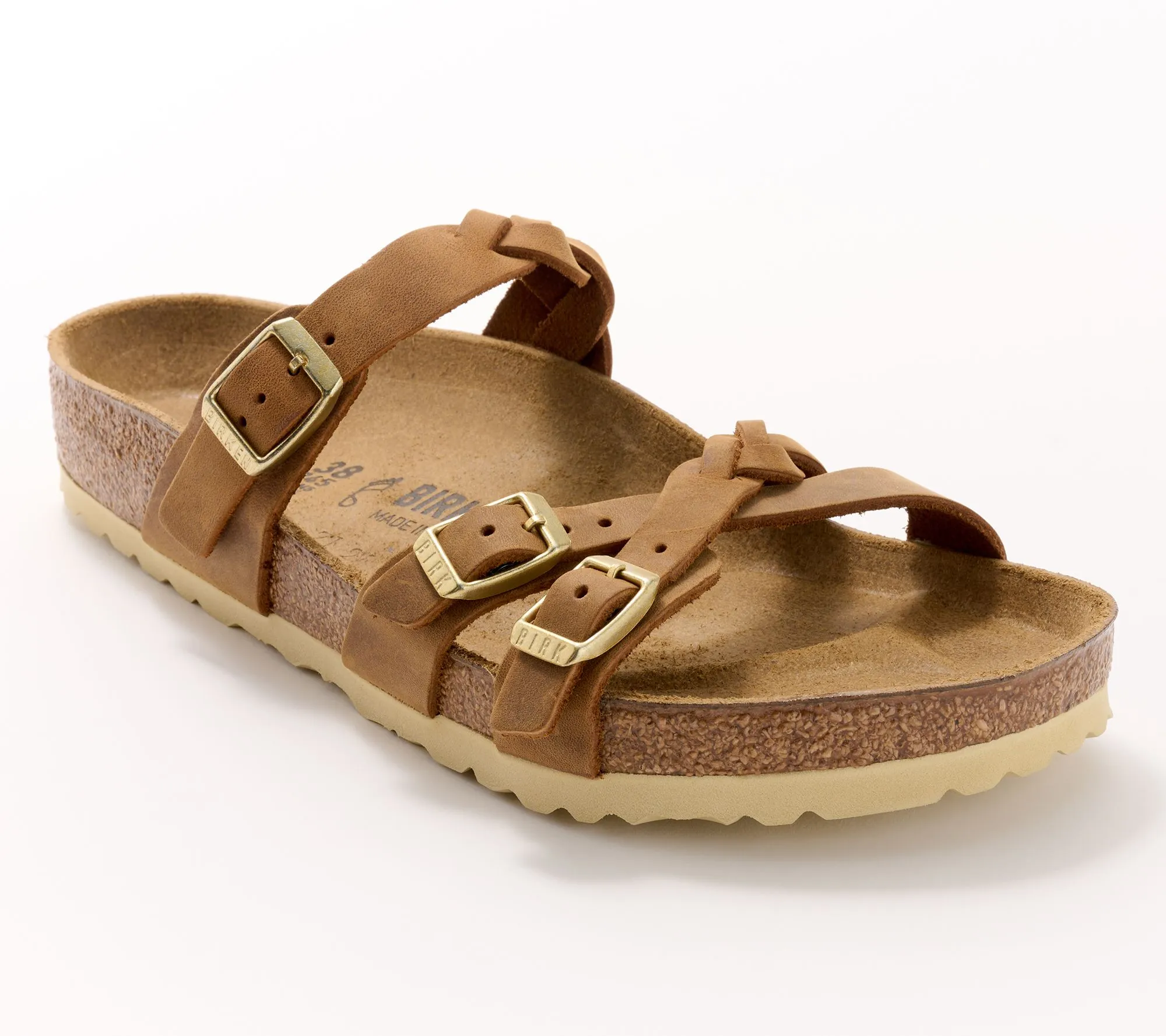 Birkenstock Recovery Three-Strap Slide Sandal - Franca Braid