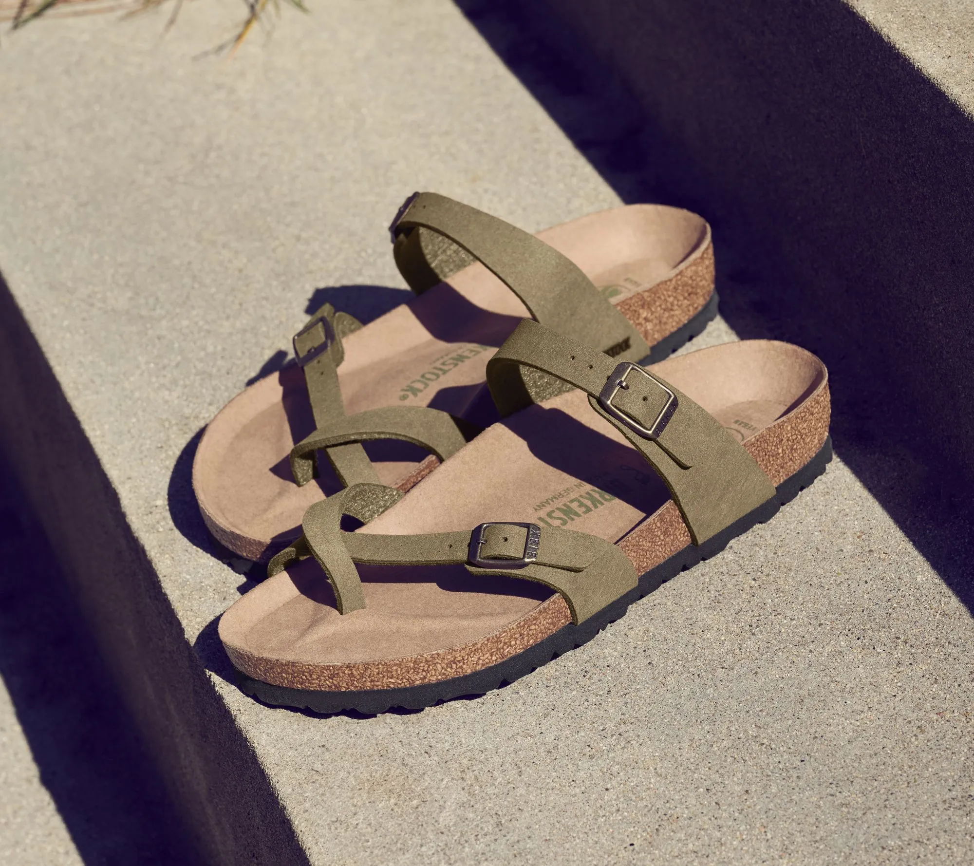 Birkenstock Slide Sandal with Toe Loop - Mayari