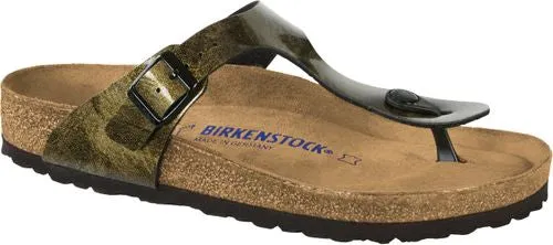 Birkenstock thong sandal Gizeh BF iride strong gold