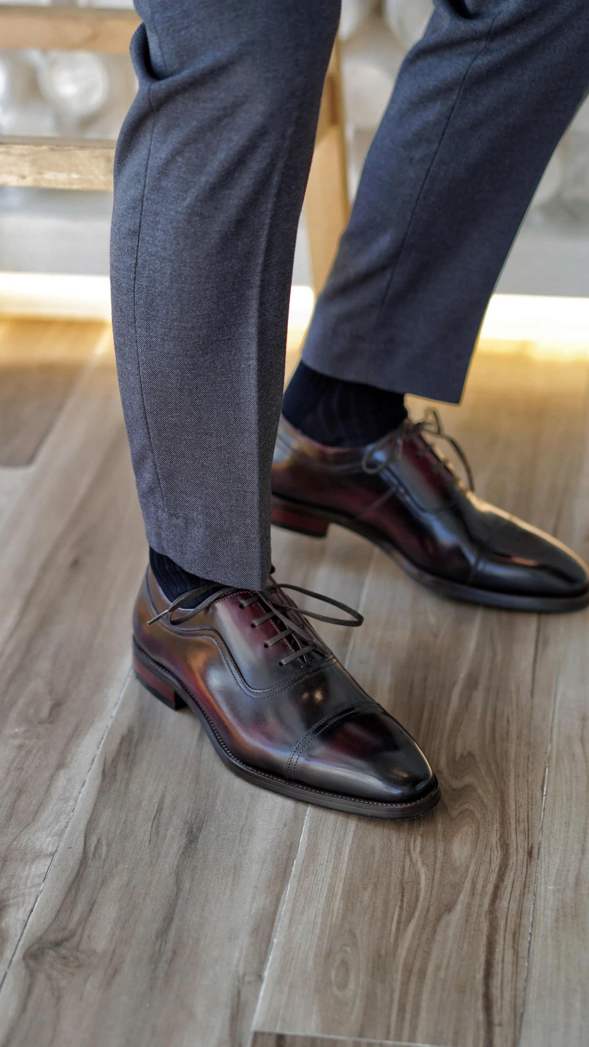 Burgundy Oxford Dress Shoes