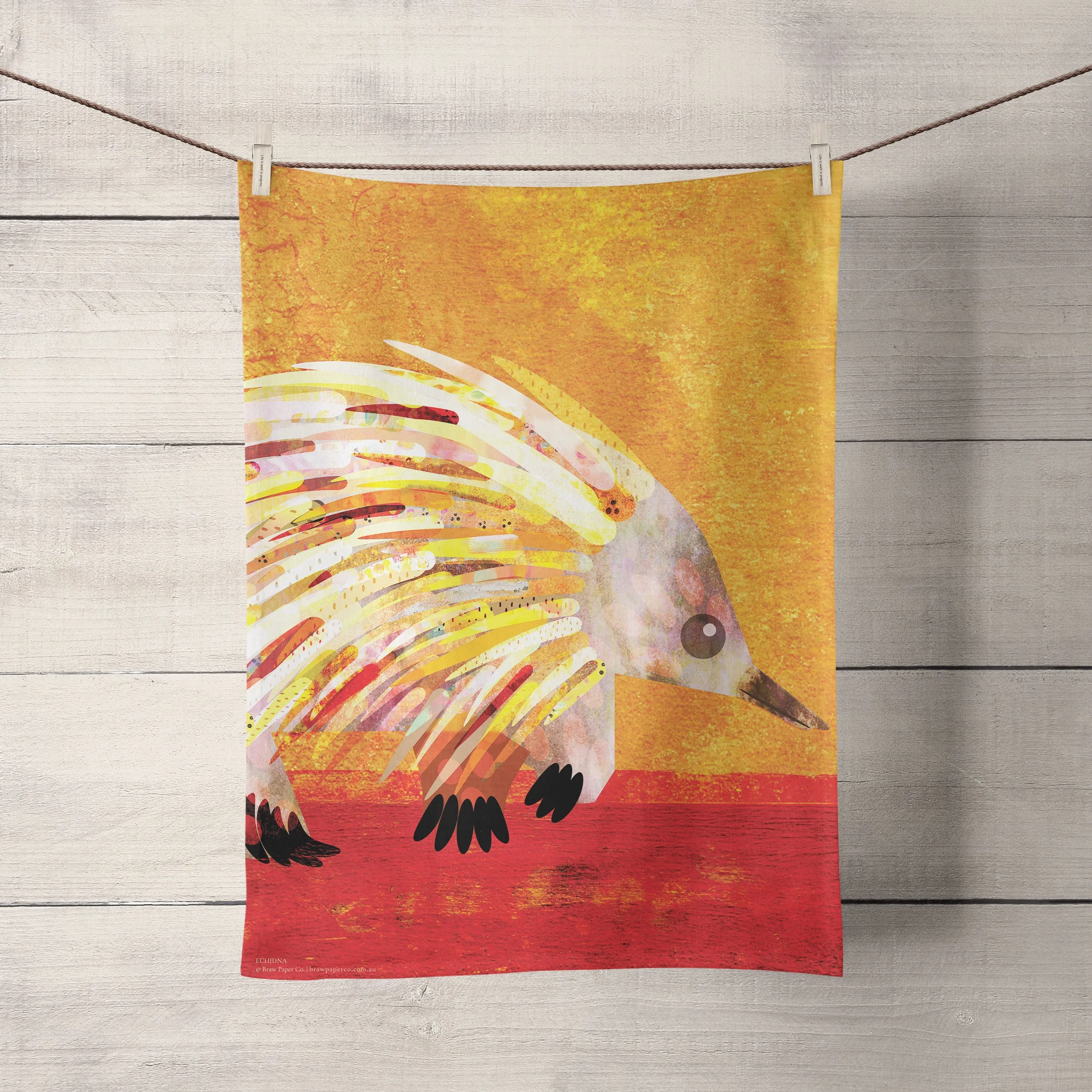 Echidna Tea Towel