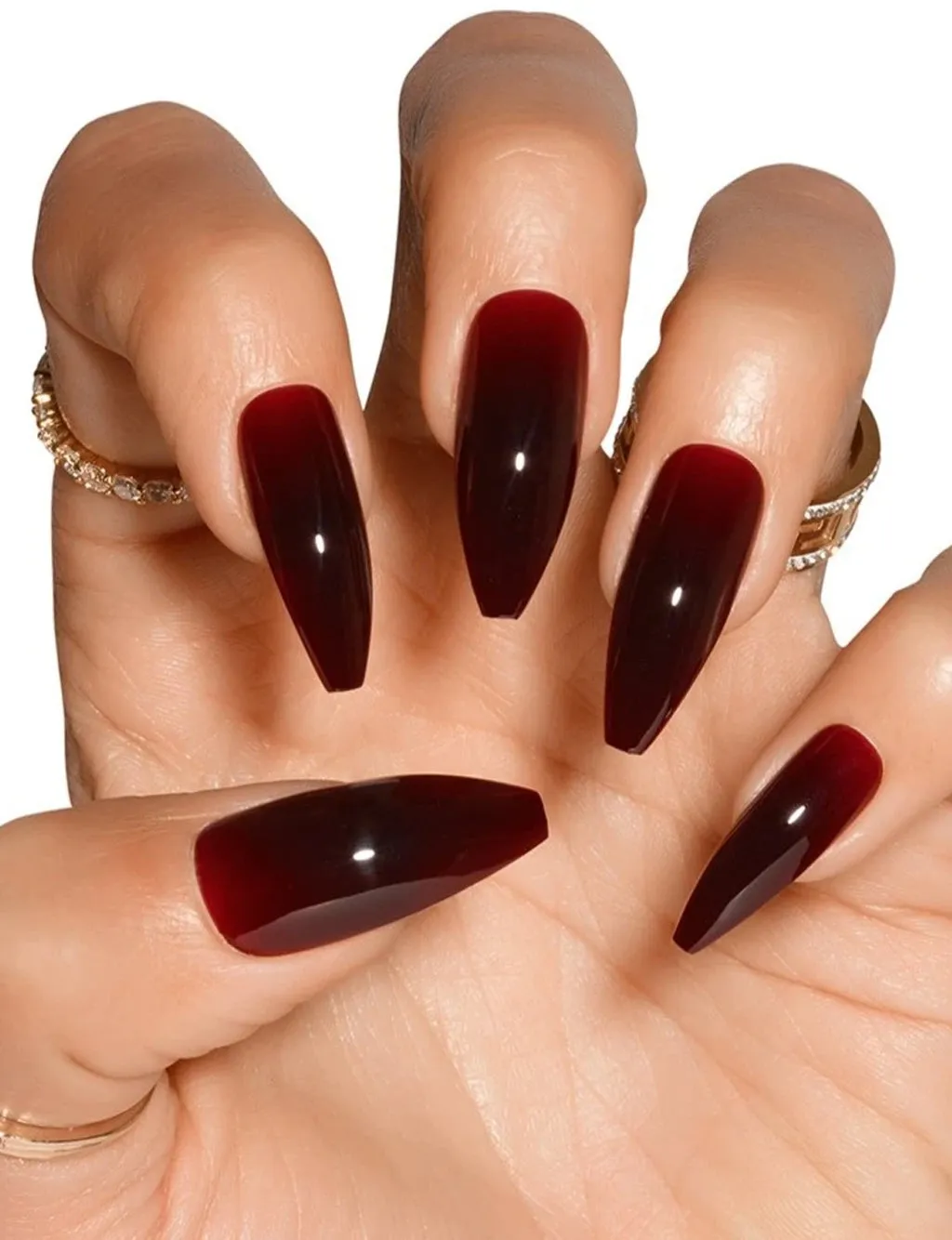 FALSE NAIL SET - CHERRY COLA