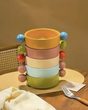 Gelato Pasta Bowl Cute Dopamine Whimsical Ceramic Dinnerware