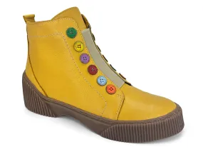 Gelato Tina Button Boot Mustard