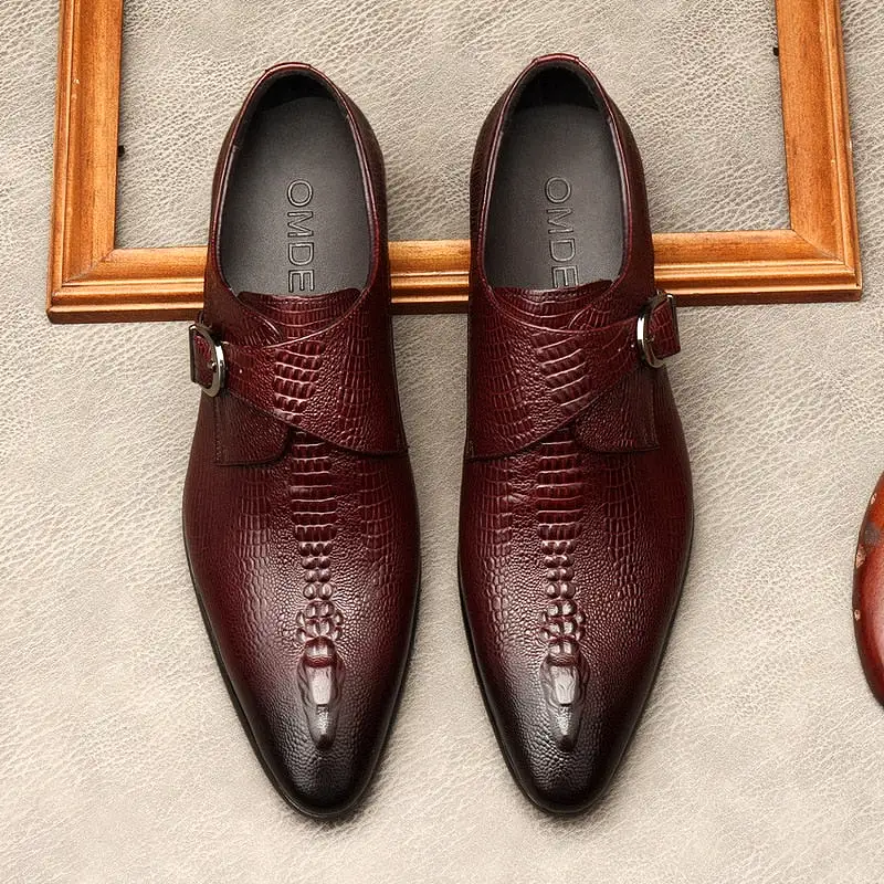 Handmade Mens Wedding Oxford Genuine Leather Dress Shoes