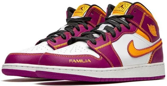 Jordan Kids Air Jordan 1 Mid “Day of the Dead” sneakers Purple