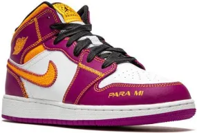 Jordan Kids Air Jordan 1 Mid “Day of the Dead” sneakers Purple