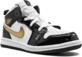 Jordan Kids Air Jordan 1 Mid SE Black Gold sneakers