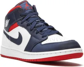 Jordan Kids Air Jordan 1 Mid SE USA sneakers White