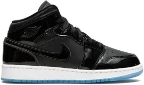 Jordan Kids Air Jordan 1 Mid Space Jam sneakers Black