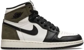 Jordan Kids Air Jordan 1 Retro High OG Dark Mocha sneakers White