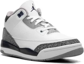 Jordan Kids Air Jordan 3 Midnight Navy sneakers White