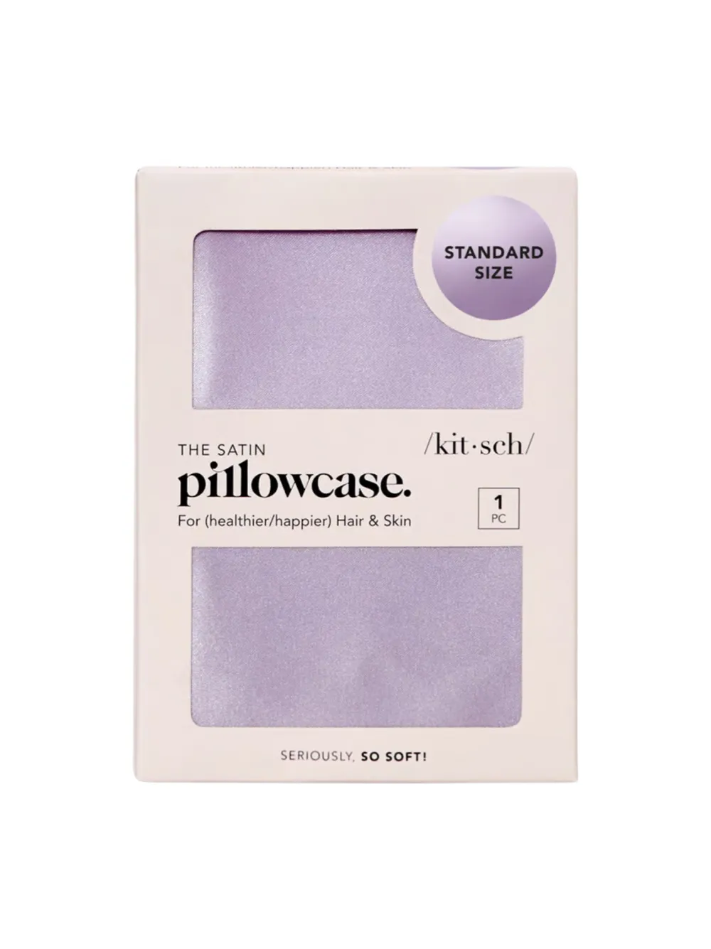 Kit-sch Lavender Standard Size Satin Pillowcase