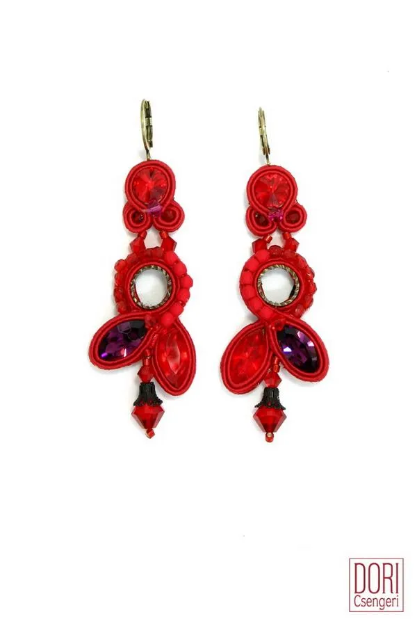 Lipstick Dangle Earrings