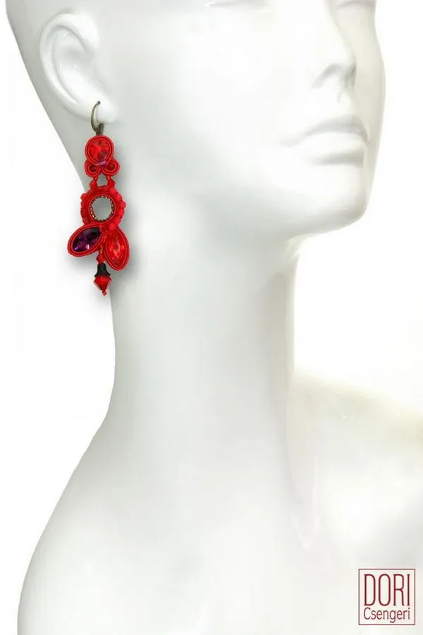 Lipstick Dangle Earrings