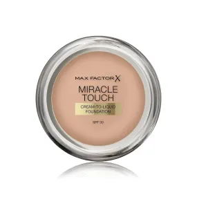 Max Factor Miracle Touch Skin Perfecting Foundation Spf30 045 Warm Almond 11.5ml