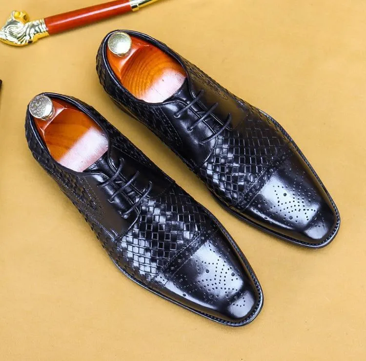 Men Dress Shoes -  Urbano Leather Oxford Shoes