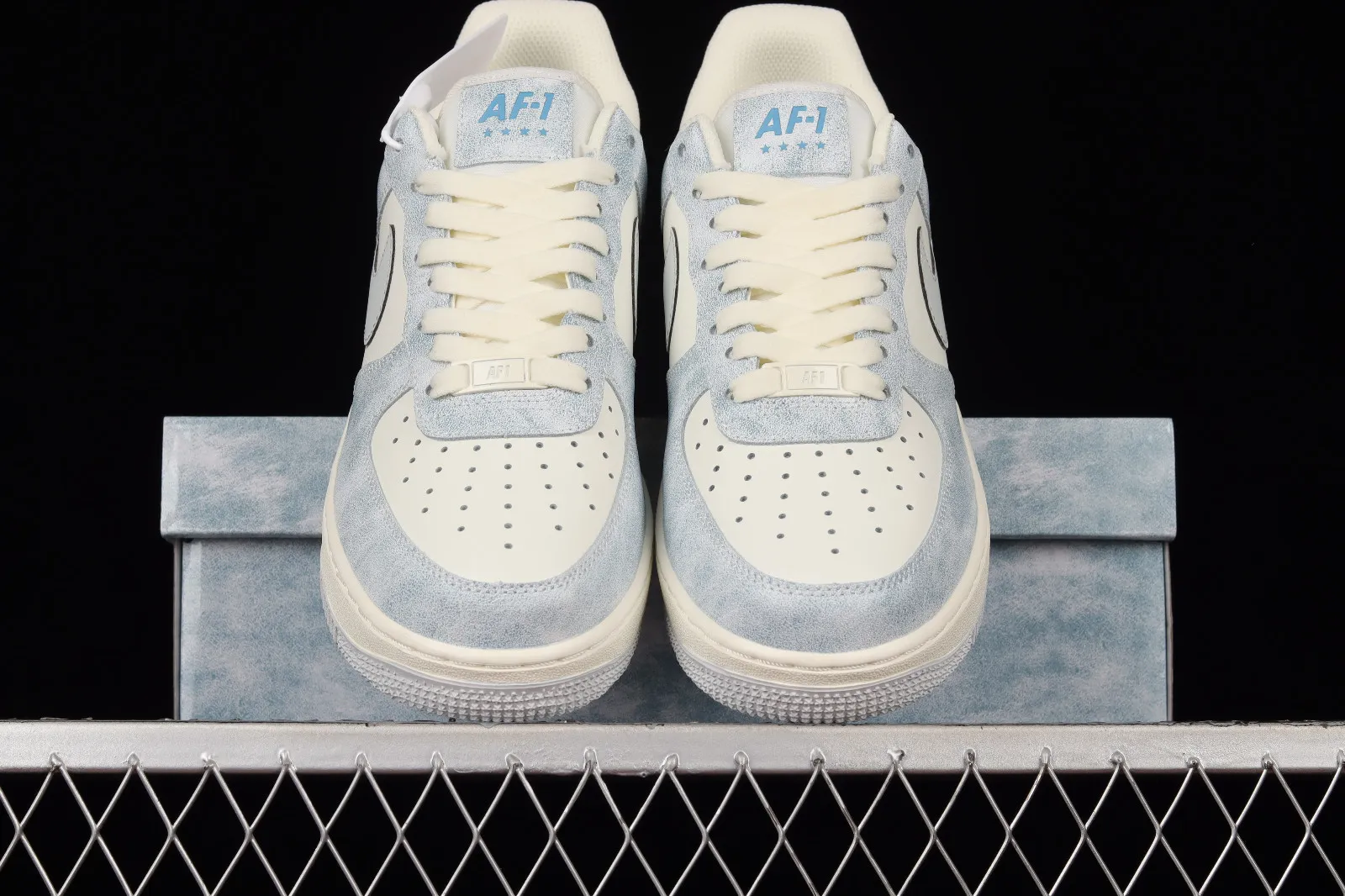 Nike Air Force 1 07 Low Rock Blue White Shoes CL5568-663