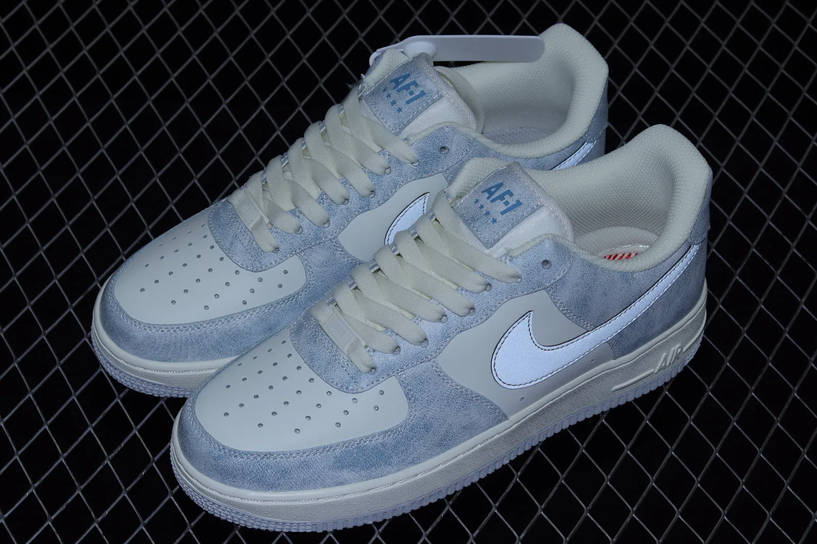 Nike Air Force 1 07 Low Rock Blue White Shoes CL5568-663