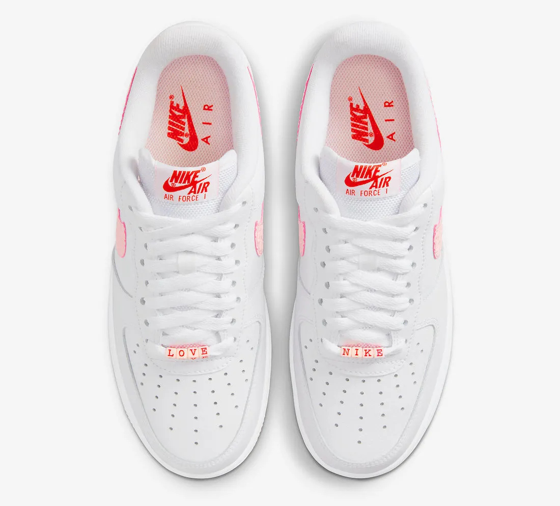 Nike Air Force 1 Low VD Valentine's Day White Atmosphere University Red Sail DQ9320-100