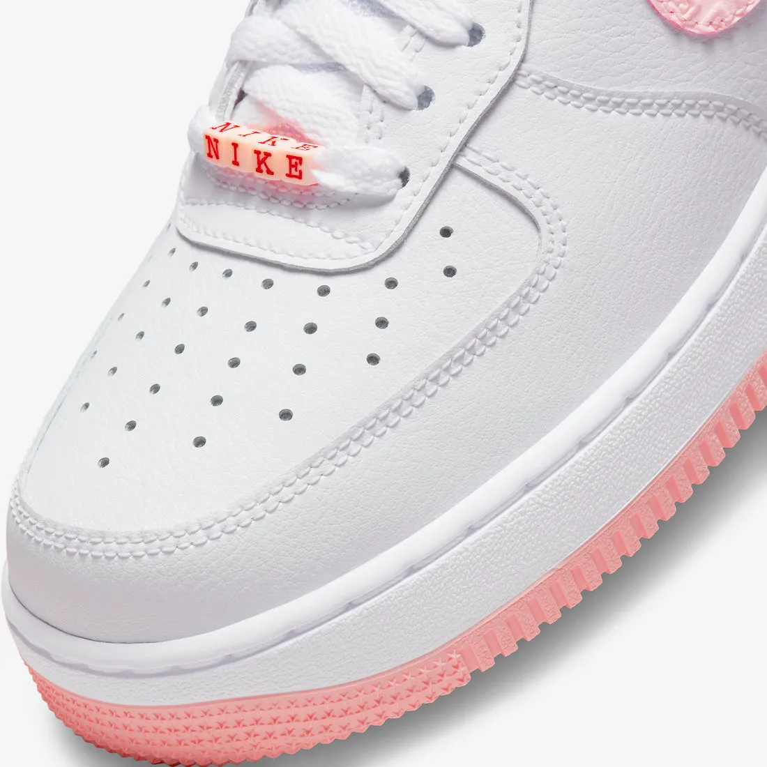 Nike Air Force 1 Low VD Valentine's Day White Atmosphere University Red Sail DQ9320-100