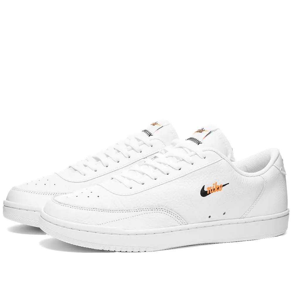 Nike Court Vintage PremiumWhite, Black & Total Orange