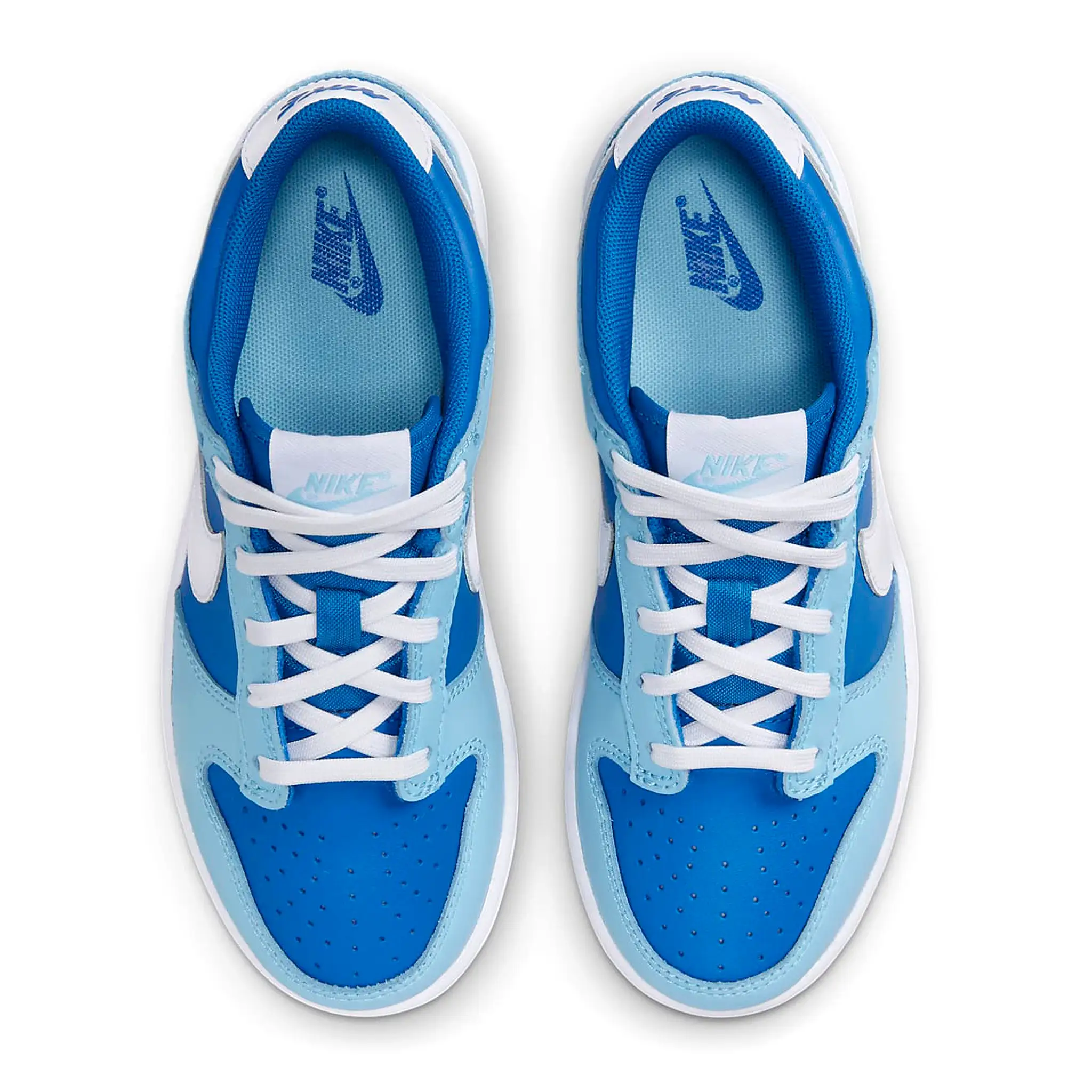 Nike Dunk Low Retro QS Flash White Argon Blue Flash (PS)